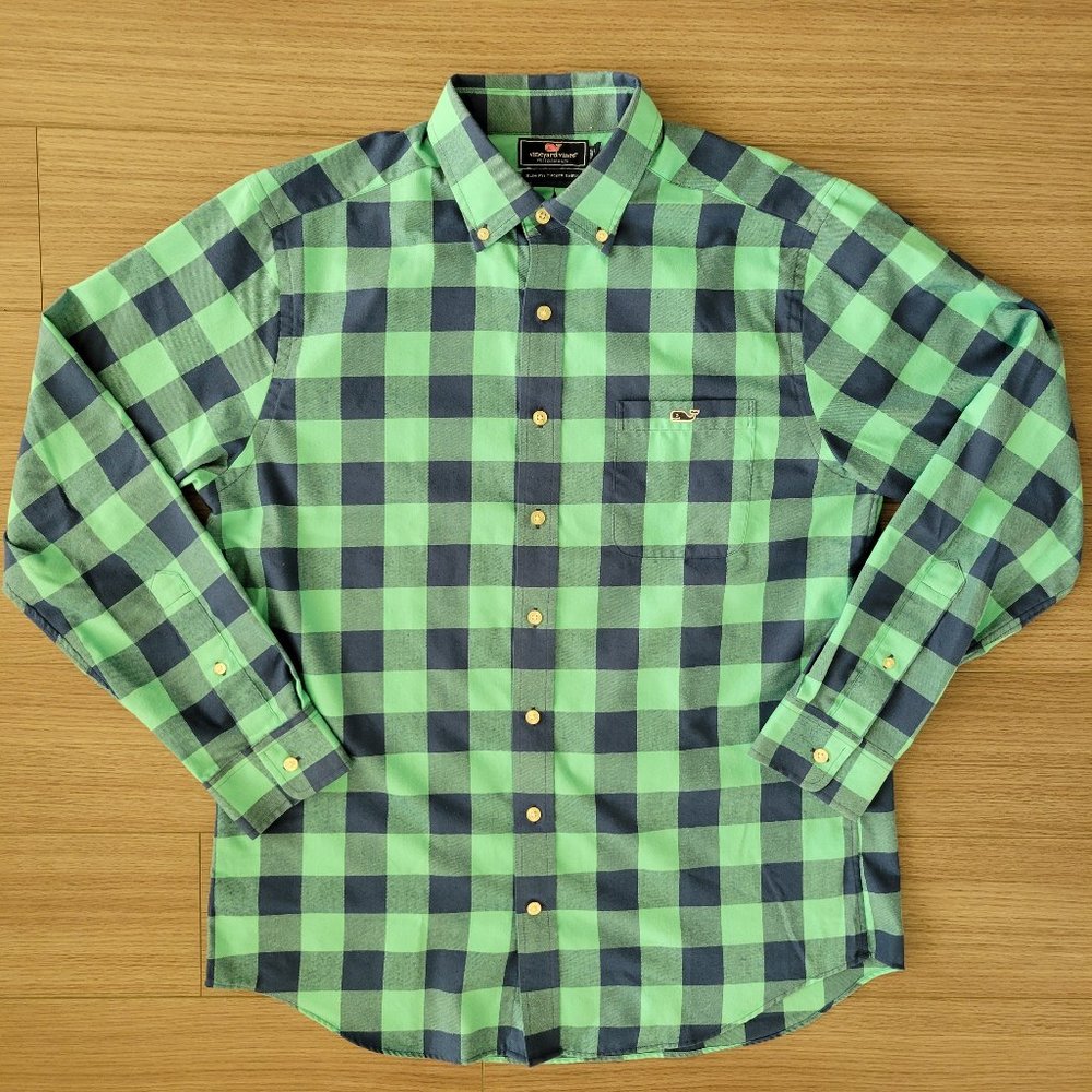 Vineyard Vines Slim Fit Performance Tucker Shirt - Men's Size L